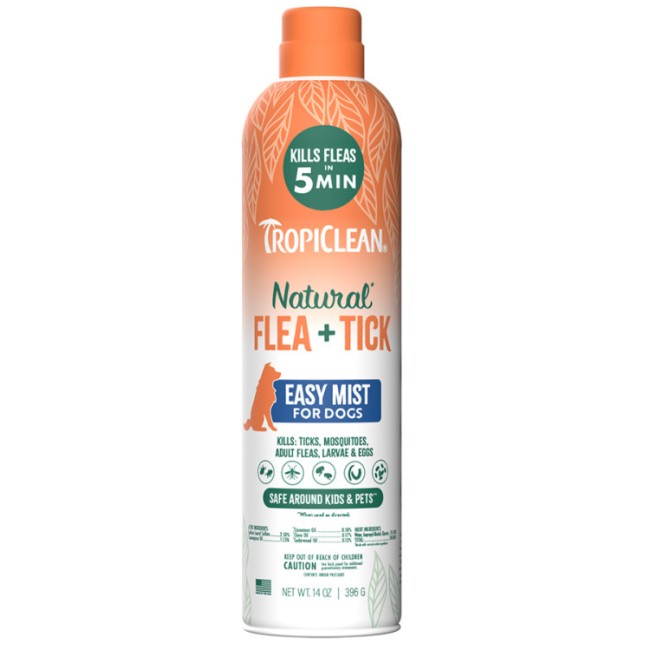 TropiClean Mist Flea & Tick μείγμα αιθέριων ελαίων ενάντια στους ψύλλους και τσιμπούρια 396ml TropiClean Mist Flea & Tick μείγμα αιθέριων ελαίων ενάντια στους ψύλλους και τσιμπούρια 396ml