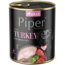 Dolina Piper adult υγρή τροφή με γαλοπούλα & μπρόκολο 800gr