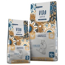 Kraftia Vida super ξηρά τροφή για στειρωμένες γάτες με κοτόπουλο και λαχανικά